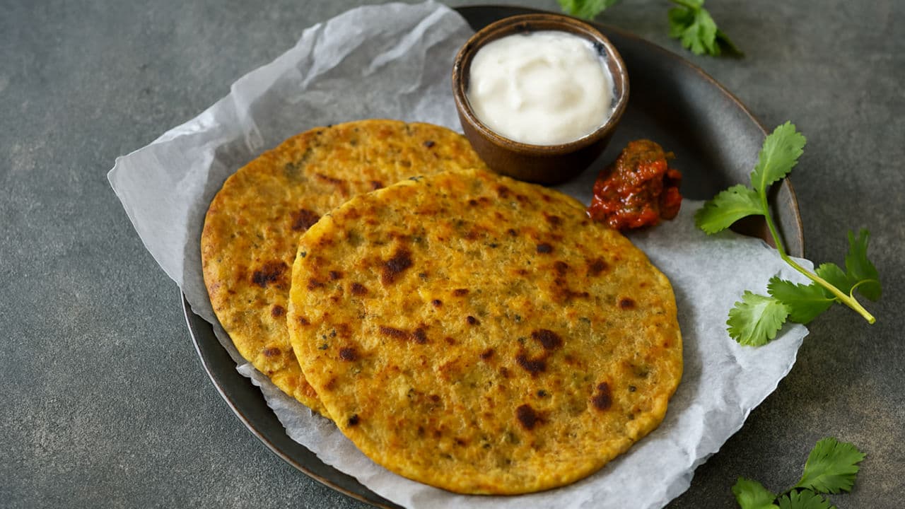 Besan-Boosted Paneer Paratha