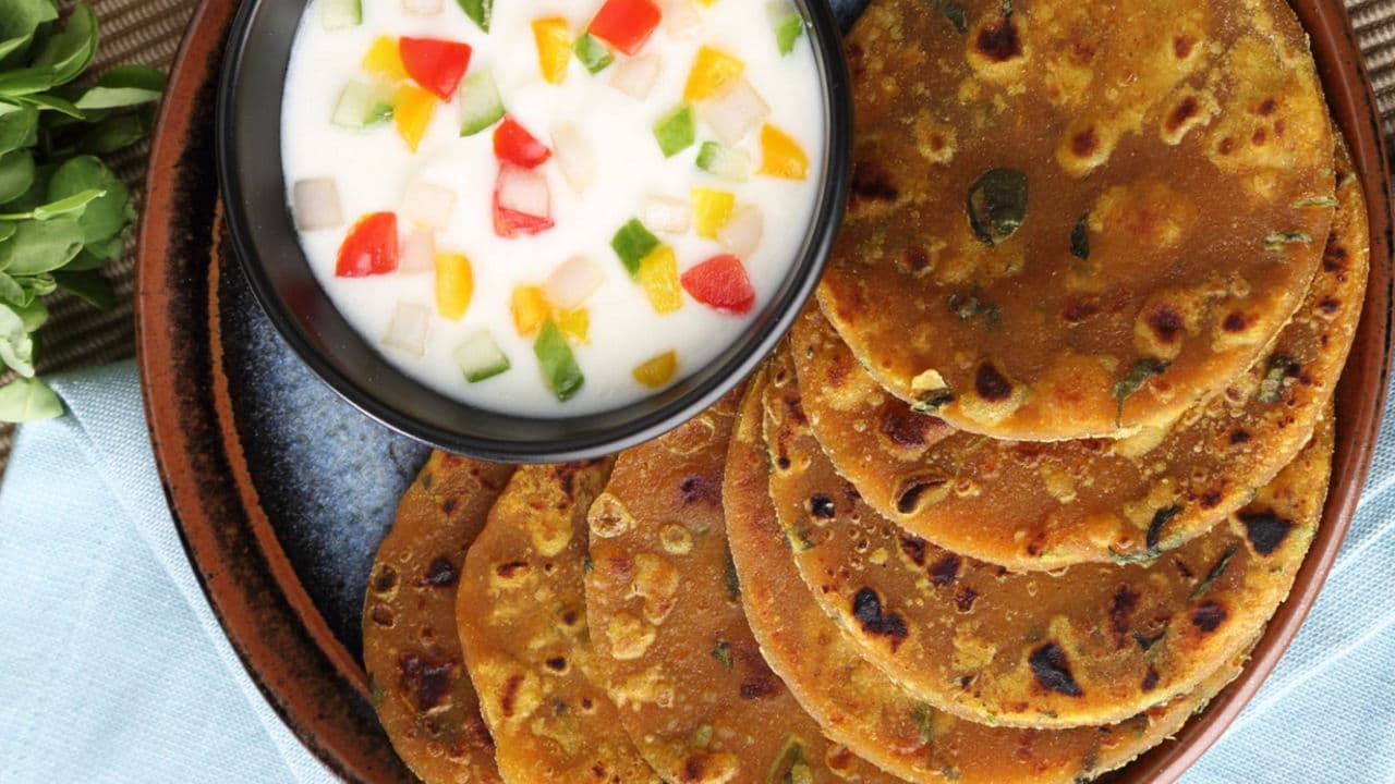 Leftover Dal Paratha